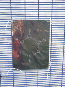 Drawing of molecular structure of benzene